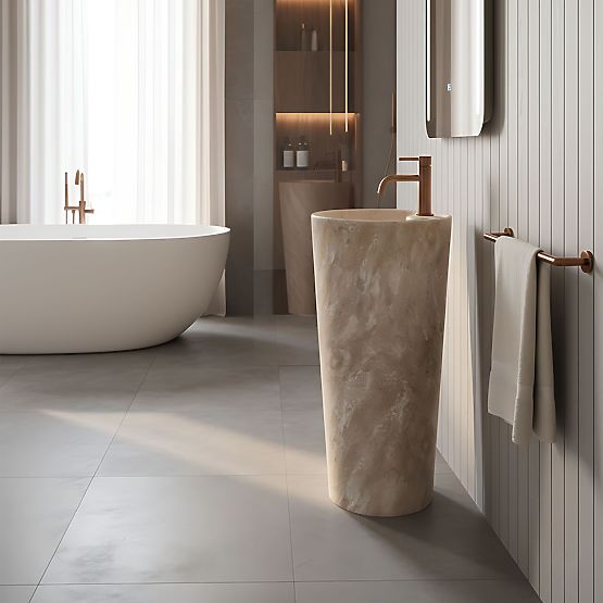 Ceramiczna Wolnostojąca Umywalka Blanka Savana Matt