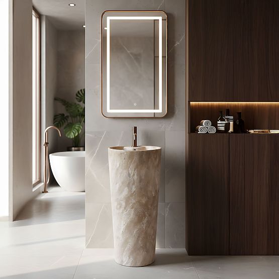 Ceramiczna Wolnostojąca Umywalka Blanka Savana Matt