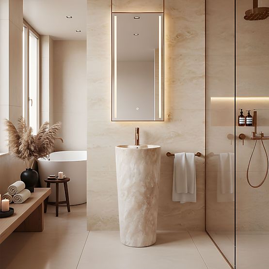 Ceramiczna Wolnostojąca Umywalka Blanka Savana Matt