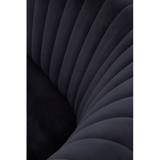 CROWN fotel relaksacyjny czarny / złoty