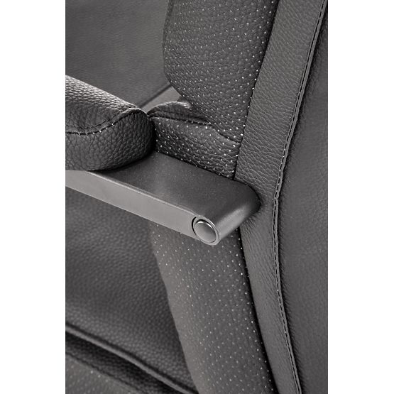 Czarny fotel biurowy ADRIANO SKID