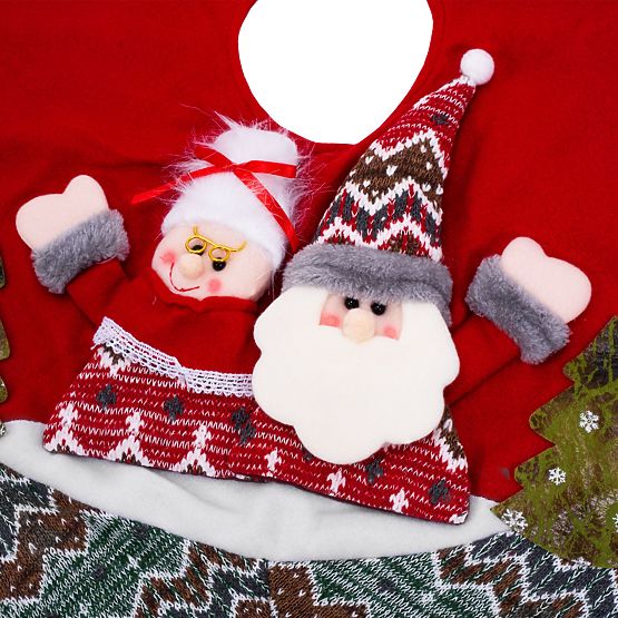 Czerwona mata pod choinkę YX22025 80 cm