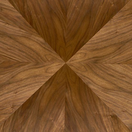 DANILO okrągły stół, blat - orzechowy, nogi - czarne (2p=1szt)