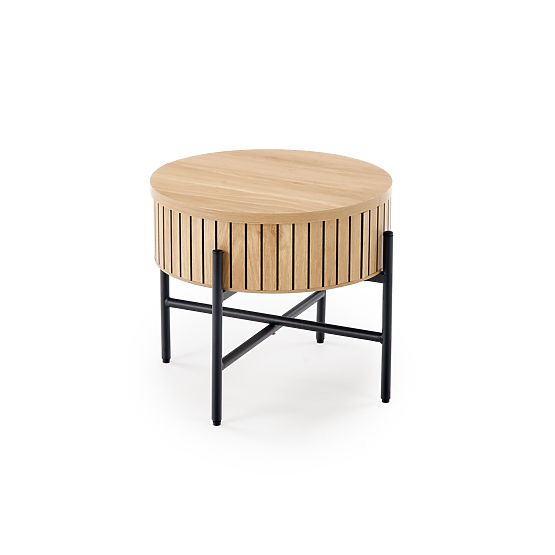 DANTE zestaw 2 ławek, naturalny / czarny (1p=1zestaw)