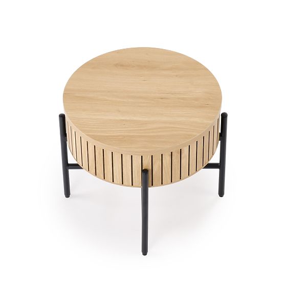 DANTE zestaw 2 ławek, naturalny / czarny (1p=1zestaw)