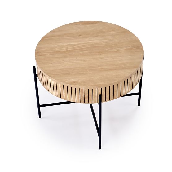 DANTE zestaw 2 ławek, naturalny / czarny (1p=1zestaw)