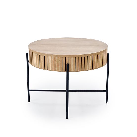 DANTE zestaw 2 ławek, naturalny / czarny (1p=1zestaw)