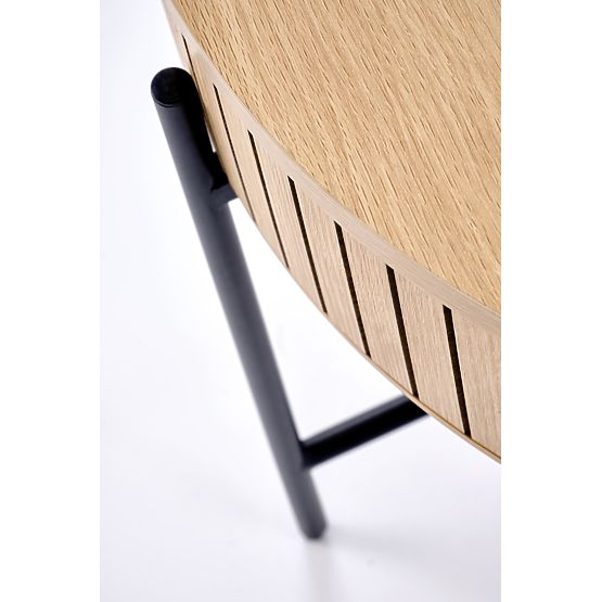 DANTE zestaw 2 ławek, naturalny / czarny (1p=1zestaw)