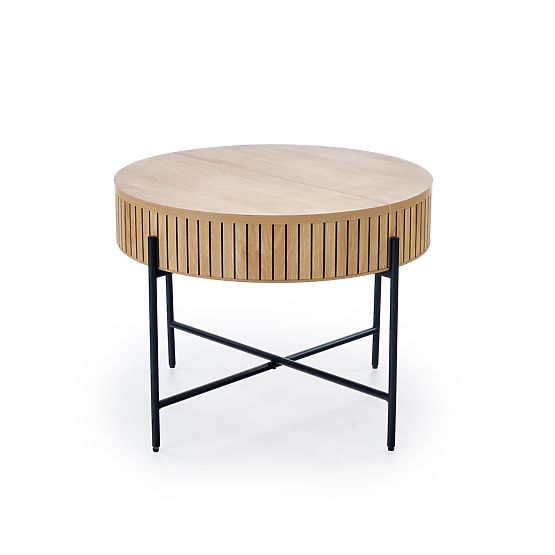 DANTE zestaw 2 ławek, naturalny / czarny (1p=1zestaw)