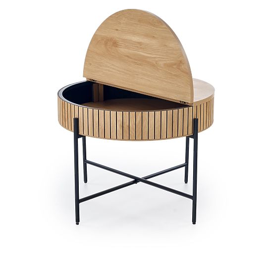 DANTE zestaw 2 ławek, naturalny / czarny (1p=1zestaw)