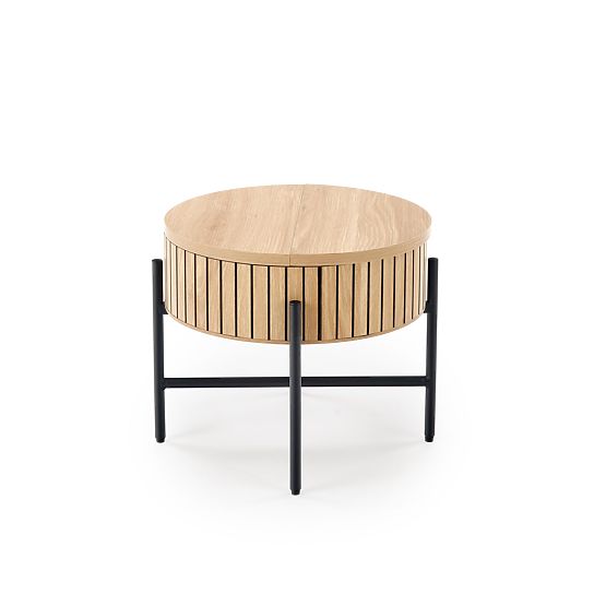 DANTE zestaw 2 ławek, naturalny / czarny (1p=1zestaw)