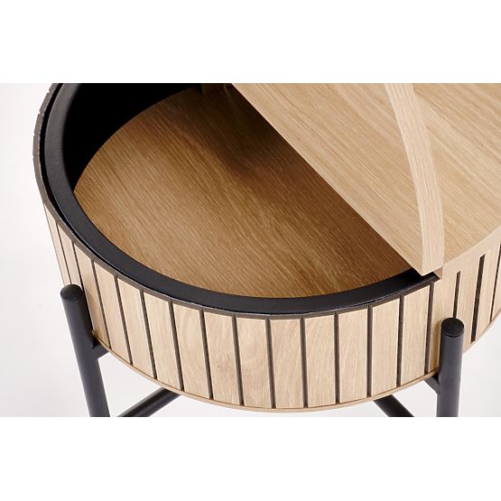 DANTE zestaw 2 ławek, naturalny / czarny (1p=1zestaw)