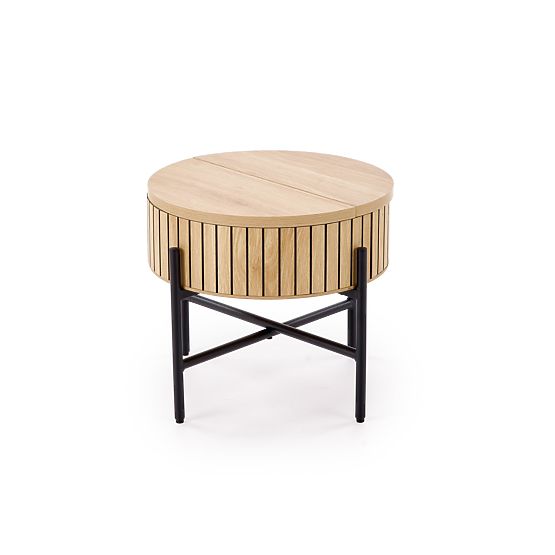 DANTE zestaw 2 ławek, naturalny / czarny (1p=1zestaw)