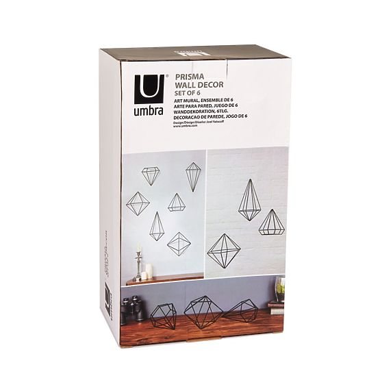 Dekoracja ścienna PRISMA umbra