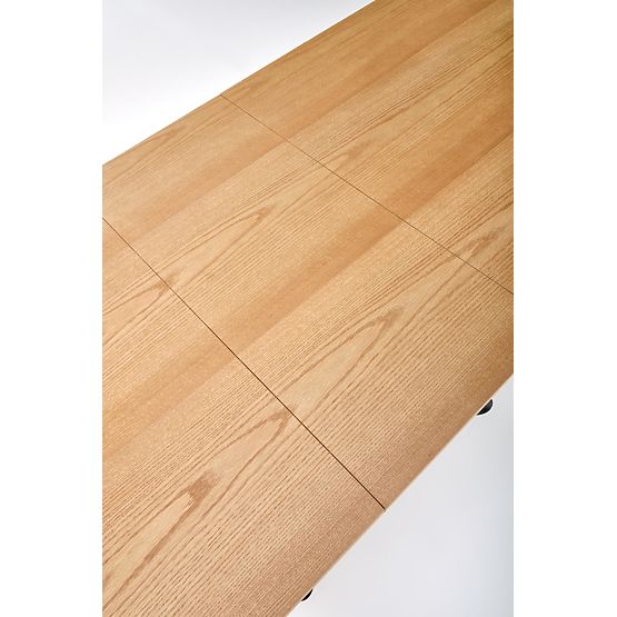 DERRICK rozkładany stół dąb naturalny / czarny (2p=1ks)