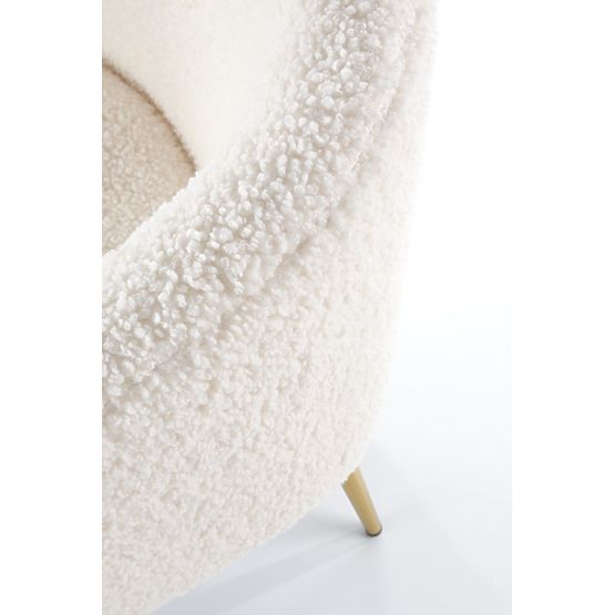 Designerski fotel GRIFON - kremowy