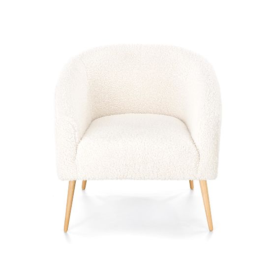 Designerski fotel GRIFON - kremowy
