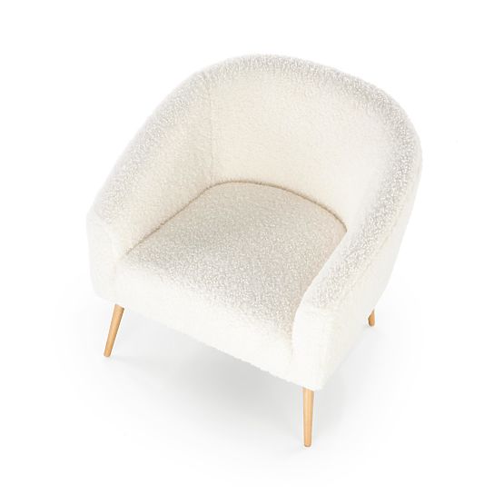 Designerski fotel GRIFON - kremowy