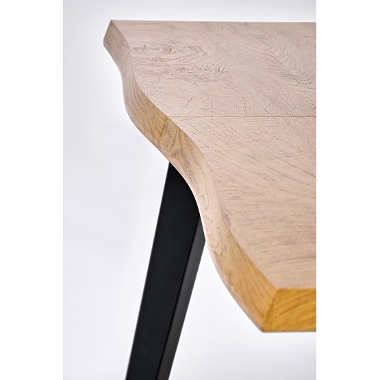 DICKSON 2 stół rozkładany 150-210/90 cm, blat - naturalny, nogi - czarne (2p=1ks)
