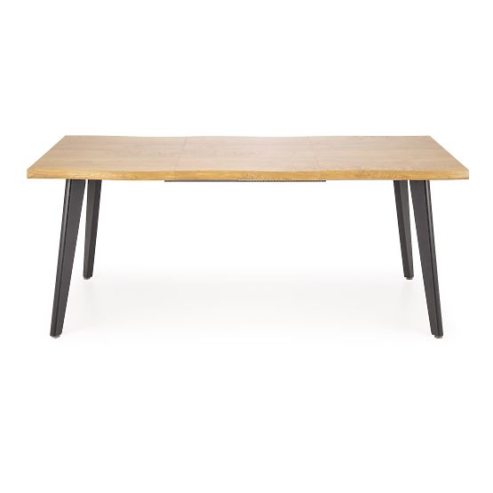 DICKSON 2 stół rozkładany 150-210/90 cm, blat - naturalny, nogi - czarne (2p=1ks)