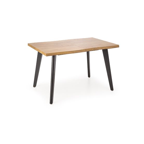 DICKSON 2 stół rozkładany 150-210/90 cm, blat - naturalny, nogi - czarne (2p=1ks)
