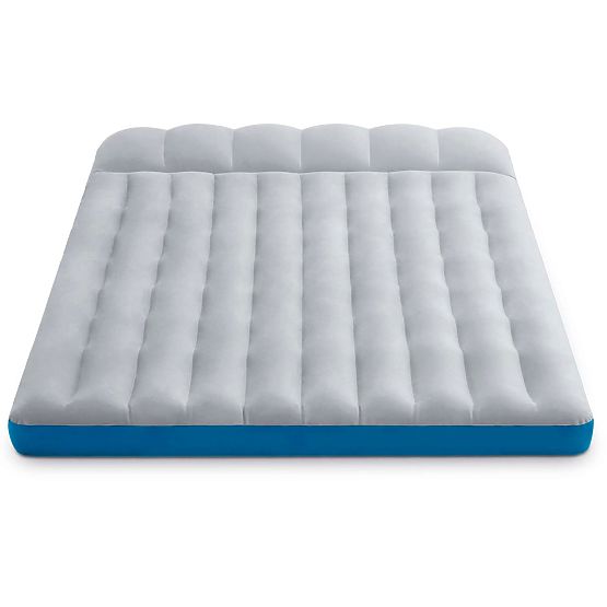 Dmuchany materac dwuosobowy kempingowy 193x127x17 cm łóżko z oparciem INTEX 67999