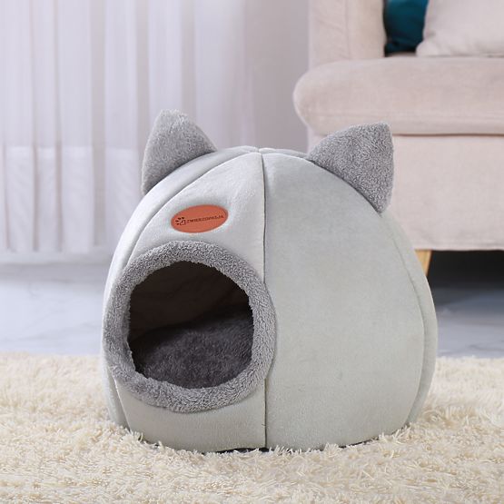 Domek dla kotów AMBER SZARY rozmiar M