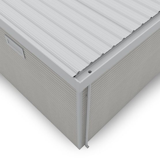 Domek ogrodowy Ardena 3x3 m 9 m², ciemnoszary, drewno kompozytowe, aluminium, łatwy montaż