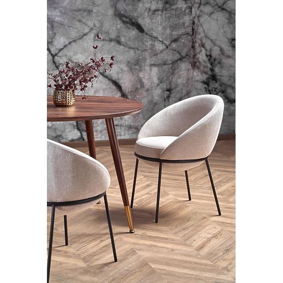 DOMENICO stół blat - orzech, nogi - orzech / złoty (2p=1szt)