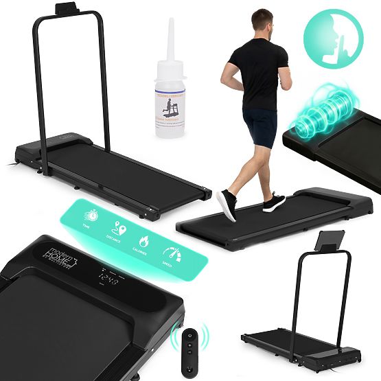 Domowy bieżnia z elektrycznym uchwytem walking pad treningowy pod biurko 10 km/h ModernHome