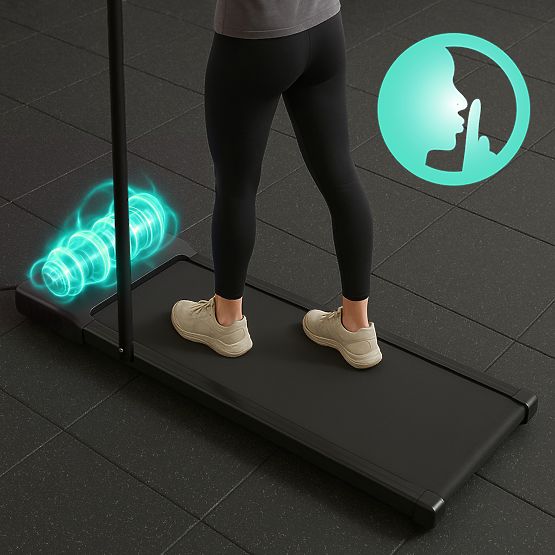 Domowy bieżnia z elektrycznym uchwytem walking pad treningowy pod biurko 10 km/h ModernHome