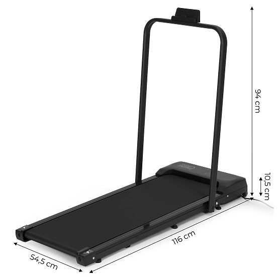 Domowy bieżnia z elektrycznym uchwytem walking pad treningowy pod biurko 10 km/h ModernHome
