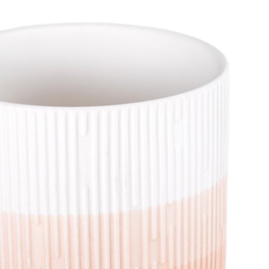 Doniczka FINO kolor koralowy nowoczesny styl do wnętrz ameliahome