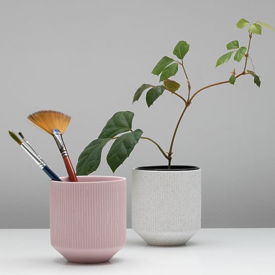 Doniczka PASO kolor koralowy nowoczesny styl do użytku wewnętrznego ameliahome