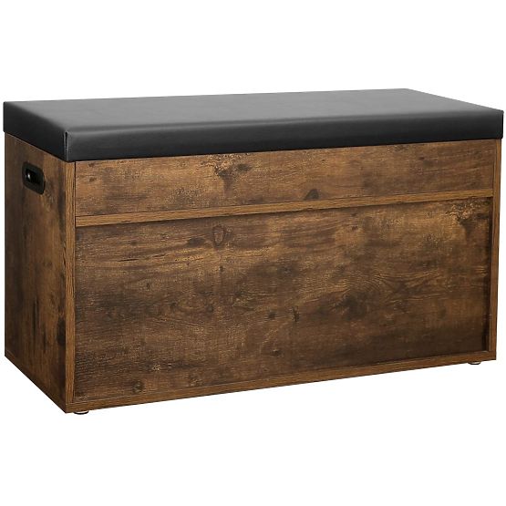 Drewniana szafka na buty z ławką LOFT