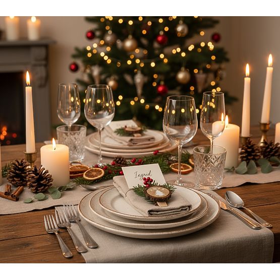 DREWNIANE KLAMRY 8 SZT. CHOINKI KL-21X11