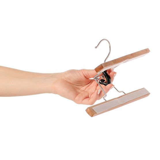 Drewniany wieszak na spodnie