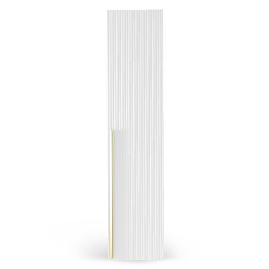 Drzwi do szafy Neroli, 45,6 cm, pojedyncze rowki, białe