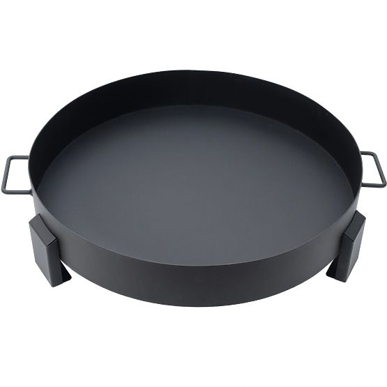 Duże solidne ognisko ogrodowe z żeliwa 60 cm z uchwytami idealne na ognisko