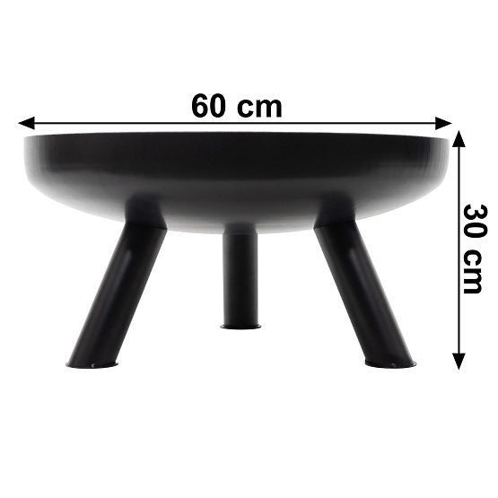 Duże solidne żeliwne palenisko ogrodowe 60 cm idealne na ognisko