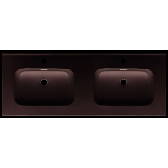 Dwukomorowa umywalka meblowa 120 cm