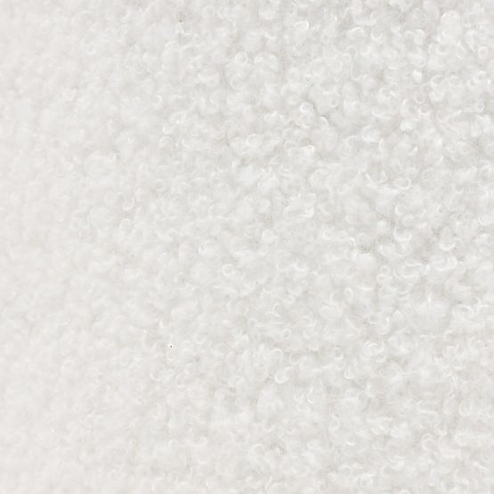 Dwuosobowa sofa Firenze biała, boucle, zaokrąglone kształty