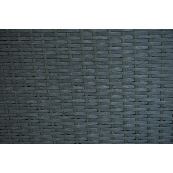 Dwuosobowa sofa z technorattanowym stolikiem TINTO czarna