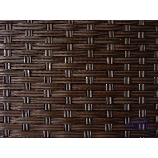 Dwuosobowa sofa z technorattanowym stolikiem TINTO czarna