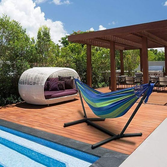 Dwuosobowy hamak 480143A BLUE