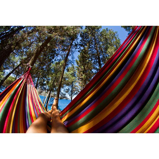 Dwuosobowy hamak 480143A RED