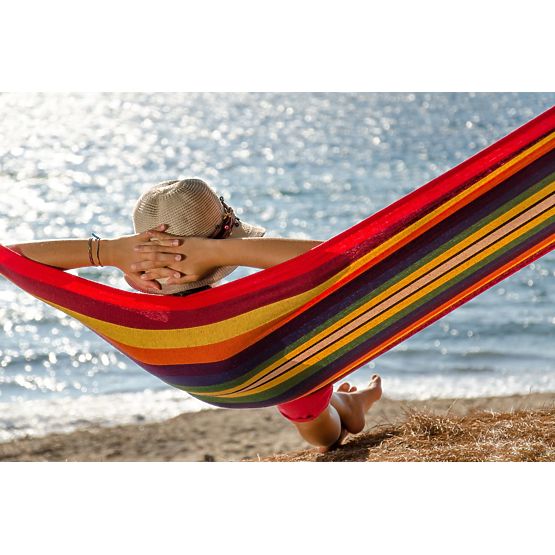 Dwuosobowy hamak 480143A YELLOW