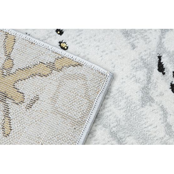 Dywan ALLURE 1963 Marmur - Strukturalny, stylowy, glamour biały / złoty