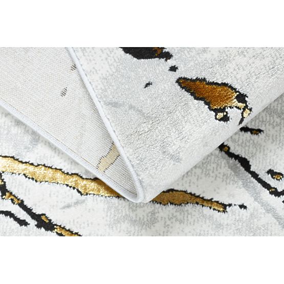 Dywan ALLURE 1963 Marmur - Strukturalny, stylowy, glamour biały / złoty