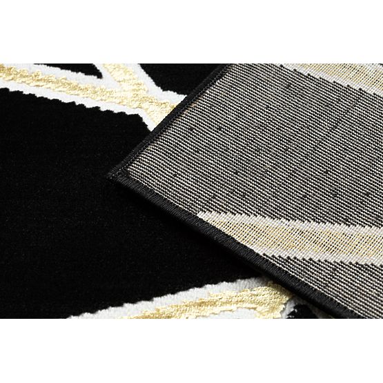 Dywan ALLURE 1964 Geometryczny - Strukturalny, stylowy, glamour czarny / złoty